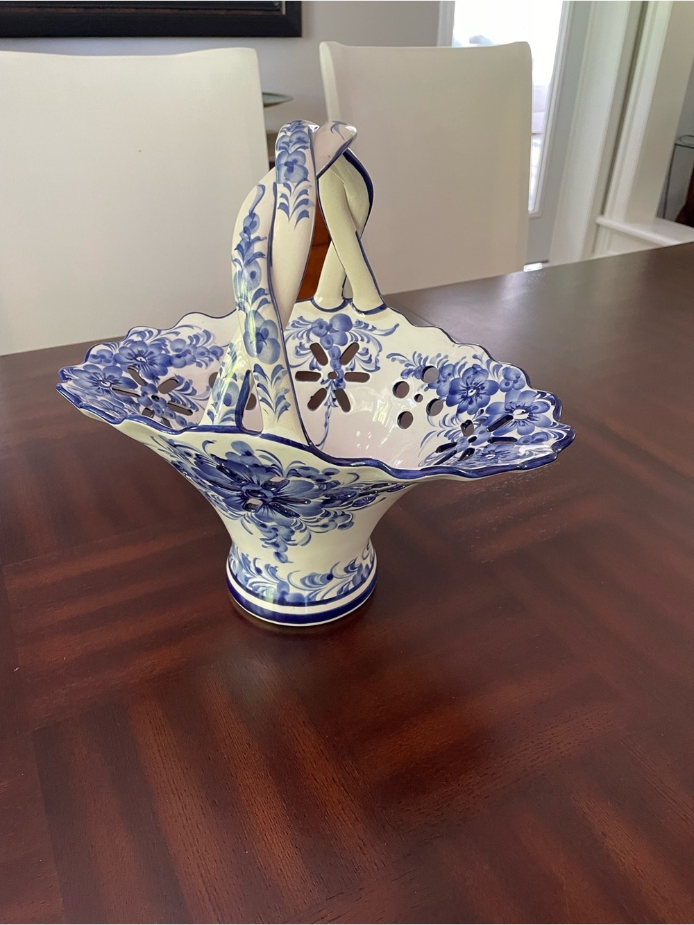 Jay Wilfred hand painted, hand crafted Portugese Ceramics. Decision of Sadek